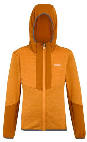Regatta Dissolver X Strickfleecejacke für Kinder mit Kapuze, Farbe:Orange, Kinder Größen:152