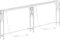 MAHANCRIS Konsolentisch mit Ladestation, Eingangstisch, Schmaler Konsolentisch, Flurtisch, Ausstellungstisch, Beistelltisch für Wohnzimmer, Flur, Weiß ACTWT151UE01S2
