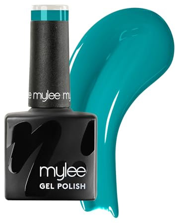 Mylee Gel Nail Polish 8ml [The Real Teal ] - UV/LED Soak-Off Nail Art Manicure Pedicure for Professional, Salon & Home Use [Blue Range] - Long Lasting & Easy to Apply