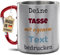 Tassendruck Personalisierte Karabiner Edelstahlbecher mit Name oder Spruch selbst gestalten - Geschenk für Camper, Geburtstagsgeschenk für Wanderer - Edelstahltasse mit Karabinerhenkel rot, 280 ml