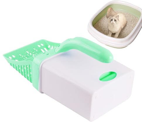 Katzenstreu-Rampe, Katzenkloschaufel, rutschfeste Katzenkloschaufel mit großem Mundhaken, multifunktionale Reinigungswerkzeuge, leichte Katzenbox-Zubehör