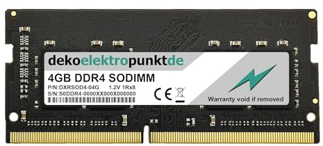 dekoelektropunktde 4GB RAM Speicher passend für Synology Diskstation DS224+ | Arbeitsspeicher, DDR4 SO-DIMM PC4, Kompatibles Ersatzteil