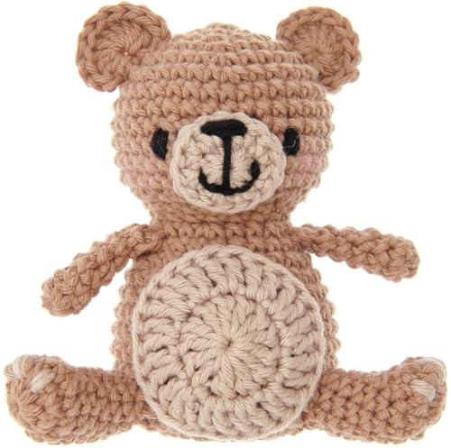 Rico Design Ricorumi Mini Easy Häkelset – Kreatives DIY Häkelset als Geschenk für Hobby & Freizeit, mit Garn, Nadel & Anleitung (Teddy)
