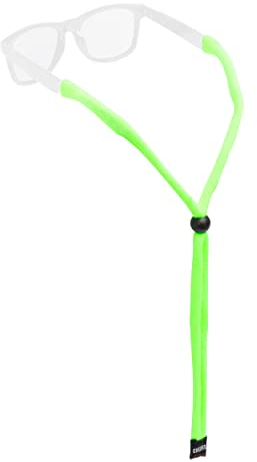 Chums Original Baumwollhalter – Unisex Brillenhalter für Sonnenbrille & Brille – verstellbare Passform, waschbar & hergestellt in den USA (Standard-Ende, EV Green), Einheitsgröße