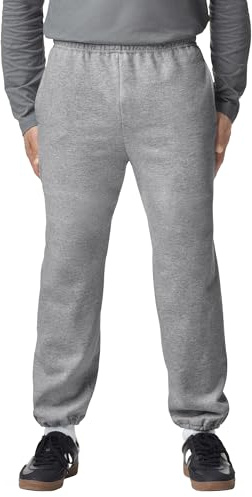 Gildan Jogginghose für Erwachsene, Fleece, elastische Beinabschlüsse, mit Taschen, Stil G18100