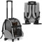 KOPEKS Deluxe-Rucksack/Reisetasche für Haustiere mit Doppelrollen, Medium, grau