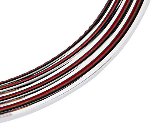 Quattroerre 19988 Profil Antérieur + Postérieur pour Voiture avec Le 3M APT Double adhésif, Chromé