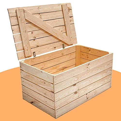 Vintage Möbel 24 GmbH Traumhaft rustikale Holztruhe (80x50x39cm, Natur)
