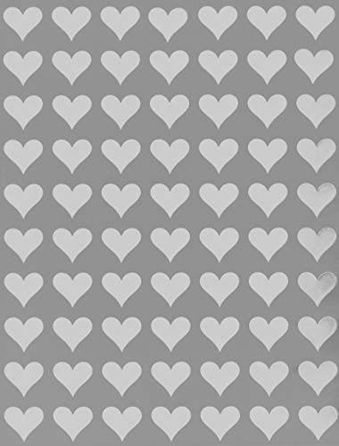 Royal Green Herz-Aufkleber für Geschenke, Siegel, Basteln und Scrapbooking, 13 mm, selbstklebend, 1050 Stück weiß