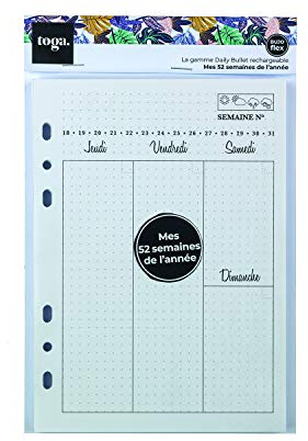 DRAEGER PARIS 1886 BJ203 Nachfüllblätter für Bullet Journal, Papier, mehrfarbig, 21 cm
