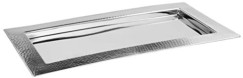 Fink [A] Lazio, Tablett, Edelstahl, Silber, L. 48 cm, B. 25 cm, H. 2 cm [SP]