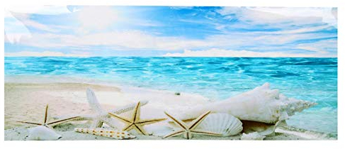 GOTOTOP Aquarium Poster,Sea Star Muster Aquarium Hintergrund Poster PVC Selbstklebende Aufkleber Aquarium Wallpaper Dekoration(61 * 41cm)