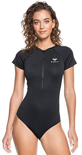 Roxy Essentials - Badeanzug mit Flügelärmeln für Frauen Schwarz