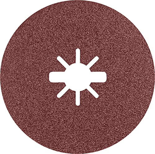 Bosch Professional 25 x Discos de fibra Expert R782 Prisma Ceramic X-LOCK, para Acero, Láminas de acero inoxidable, 115 mm, Grano 80, Accesorios Amoladora pequeña