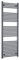 Companyblue 600mm Wide ANTHRACITE Sand Grey Heated Towel Rail Radiator Flat Ladder for Stylish Bathroom (1800mm)