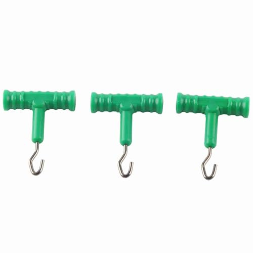 Omabeta Fishing Bait Rig Hook Puller Knot Puller Carp Fishing Knot Pullers Sea Fishingg Hair Rig Tool for Saltwater Fish (green)