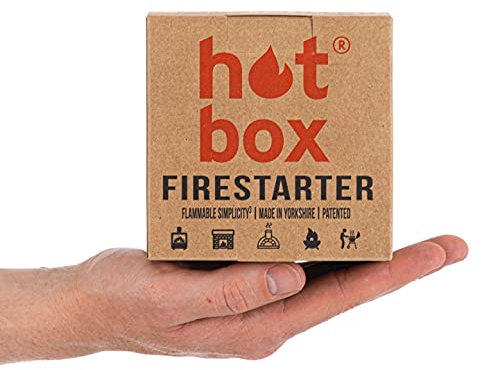Natural Firelighters – Firelighters for Wood Burners, Fire Pits, Pizza Ovens & BBQs | No Kindling Needed, Just Add Logs | Eco-Friendly, Odourless, Long Burning Fire Starters