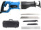 Scie de Boucher Electrique, Scie a os 900W/1300W, Multifonction Scie Sabre avec 4 Lames de Scie pour Couper les Aliments Surgelés, Bois, Métal, Plastique, Course Alternative: 30mm(Color:Blue,Size:13