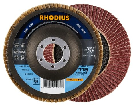 RHODIUS PROline LSA F1 Fächerschleifscheibe 115 x 22,23 mm K60 10 Stk