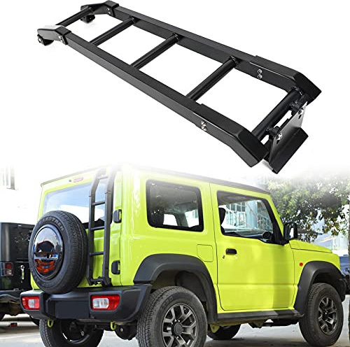 CANLAY Auto portellone Posteriore portellone Posteriore Scala rampicante Bagagliaio, Lega portellone scaletta per Suzuki Jimny 2019 2020 2021 Modifica Accessori Decorativi