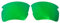 Remplacement oakley Flak 2.0 XL 9188/1,5 mm polarisé/facile à installer (green)