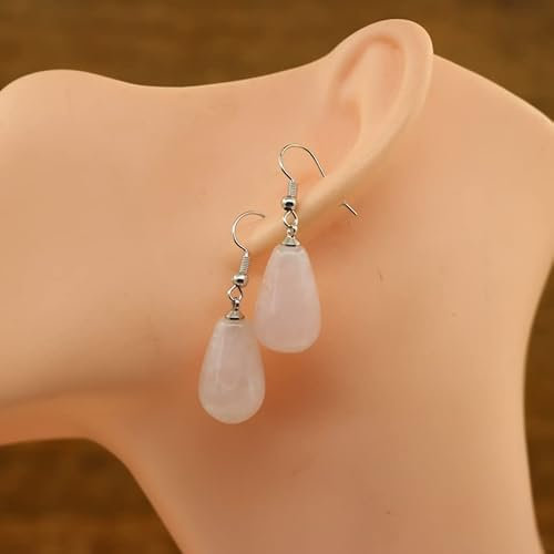 Orecchini a goccia con pietra naturale al quarzo, da donna, pendenti, ametiste, lapislazzuli, quarzo rosa