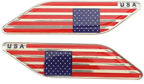 HOMSFOU Autodekoration Lkw-Aufkleber Amerikanischer US-Flaggenaufkleber Autoseitenaufkleber USA-Flagge Autoaufkleber Auto Dekorativer Reflektierender Aufkleber 1 Paar Aufkleber