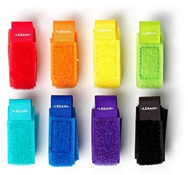 Legami - Set di 8 Fascette stringicavo, colorate, con Chiusura a Strappo, Riutilizzabili,18x2 cm