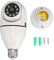 Light Bulb Security Camera, 1080P Wireless Indoor Outdoor WiFi Motion Detection Lightbulb Camera, 360 Degree Two Way Talk Night Surveillance Camera for Home