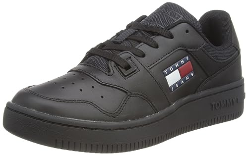 Tommy Jeans Women TJW RETRO BASKET ESS, Triple Black, 40 EU