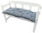 NYVI Bankauflage Ibiza 110x45 cm Blau Kariert 2er Set - Polsterauflage für Gartenbänke Gemütlich & Langlebig - Sitzauflagen für Bänke Outdoor & Indoor - Sitzkissen Auflage Bank Sitzbank