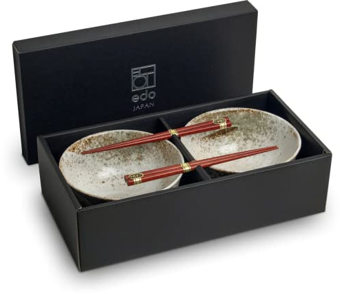 EDO JAPAN Hikari Udon Bowlset O/17CM|H8.7CM - Miniaturfigur - Abbildung - Spielzeugschalen-Udonkugel Set