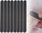 ZoeTekway 8 Piezas Limas de Uñas Negras de Doble Cara 100/180 Limas de Uñas Desechables para el Cuidado de Uñas de Gel