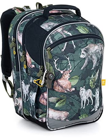 TOPGAL Schulrucksack für Mädchen ab - 1. Klasse - COCO 22056 (Waldtiere)