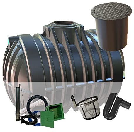 Garten-Zisternen Regenwassertank Zisterne 12500 Liter Big Atlantis (mit Filterset, PKW-Abdeckung + Pumpenset)