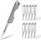 KeyUnity Coltello pieghevole in titanio KK01S, coltello tascabile multiuso EDC con lama sostituibile n. 11, per caccia all'aperto, campeggio, pesca, escursionismo per uomini e donne