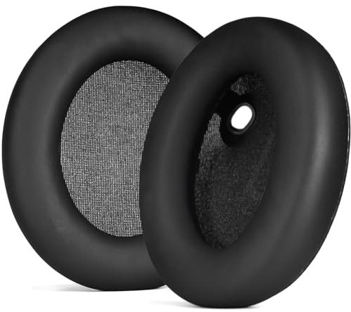 Space One Ear Pads defean Earpads Ear Cushions Replacement Cover Compatible with Anker Space One Active Noise Cancelling Headphones,High-Density Noise Cancelling Foam,Softer Leather (Jet Black)