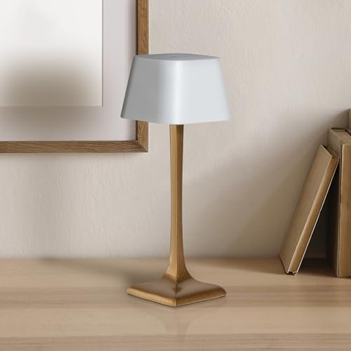 A CA MIA Lampada da Tavolo Led Ricaricabile Senza Fili, Lampada Touch Dimmerabile Ideale come lampada da scrivania,lampada camera da letto, lampada da comodino e per arredare la tua Attività