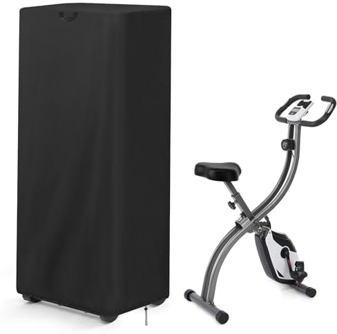 Hohong Faltbare Heimtrainer-Abdeckung, Trainerfahrrad Fahrradabdeckung wasserdicht Oxford-Gewebe, 51x57x139cm