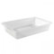Tradineur - Pack de 6 bandejas frigoríficas de plástico, Reutilizables, Almacenamiento, Servir Comida, Aperitivos, Fabricado en España - 3,6 litros - 34 x 23 x 7 cm - Blanco