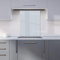 Warren Reed - Designer Premium Ash Grey Kitchen Splashback 6mm Toughened Glass Kitchen Splashback – Heat Resistant Splashback for Kitchens, Perfect for Cookers and Hobs, Polished Edges