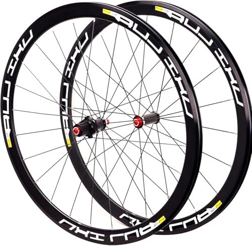 700c Rennrad-Radsatz, Felgenbremse, Drahtreifen, 40 mm, Carbon-Nabe, Fahrradräder, Schnellspanner for 7-11-Gang-Kassette, 1865 g