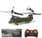 JOYARCH S026H Dual-Blade Transport RC Helicopter, 2.4G 3-Channel Gyro Stabilized Remote Control Military Aerocraft Model, Army Helicopter Toys for Kids and Military Fans