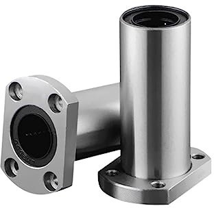 Bimetall-Dichtungsschild, Mikro-Rillenkugellager, 1 Stück LMH6LUU LMH8LUU LMH10LUU LMH12LUU LMH16LUU LMH20LUU LMH25LUU LMH30LUU, doppelt getrimmtes Linearlager mit verlängertem Flansch(LMH12LUU 12x21x