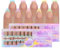 Joyeee Faux Ongles Press on Nails, 300pcs Faux Ongles Court French Manucure, 5 Couleurs 2 Formes 15 Tailles Faux Ongles à Coller, Faux Ongles Amande Clou Carré pour Filles et Femmes