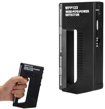 Wpp123 Metal Detector Piccolo, Pinpointer Metal Detector Scanner da parete ad alta sensibilità e allarme regolabile per cavi, tubi e tensione parete Stud Finder, scanner per schede (batteria inclusa)