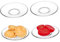 HEALEEP 4Pièces Soucoupes à Verre Transparent Plaques Décoratives pour Salon Cuisine Et Salle Étude De Soucoupes Polyvalentes Et Élégantes Faciles
