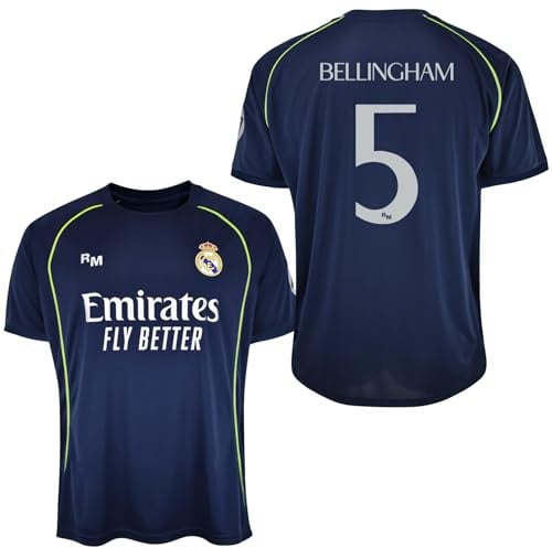 Real Madrid Camiseta Adulto 2a Equipación 25-26 Camisa Unisex Adulto (Pack de 1)