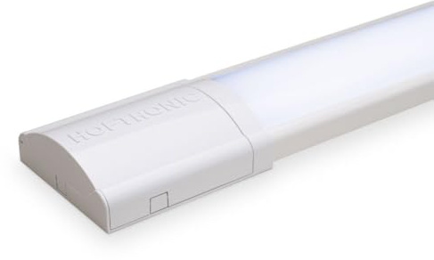 HOFTRONIC - LED Batten 60cm 16W Integrierte Röhrenlampe 6500K Kaltweiß 2520lm Super Hell 54000h LED Langfeldleuchte 600x74x25mm (LxBxH) Deckenleuchten garagenbeleuchtung