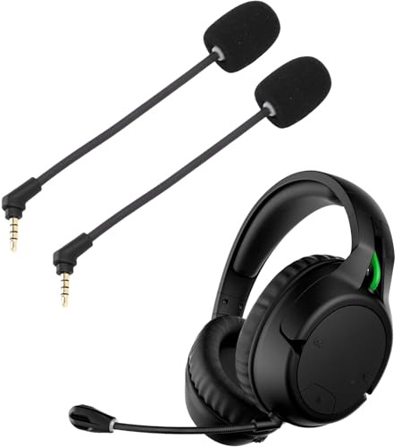 Jectse 2Pcs Replacement Mic for Cloud Flight S Gaming Headset, 3.5 Mm Jack Detachable Microphone Attachment for Improved Clarity in Loud Environments